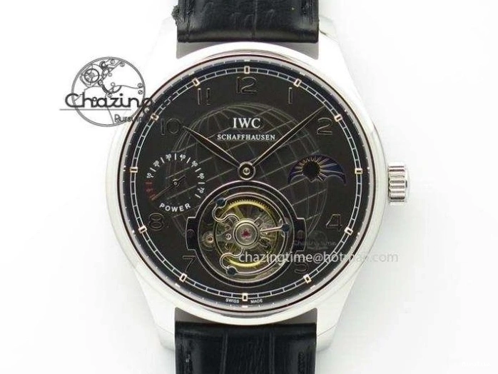 MIROTIME 0422 Thermal Portuguese Real PR Real Annual Calendar IW503501 RG ZF 1:1 Best Edition White Dial on Black Leather Strap A 7150